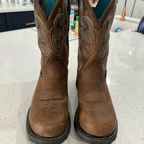 Justin Gypsy Tasha Womens Western EH Waterproof Steel Toe Boots 8B WKL9991 - Picture 2 of 7